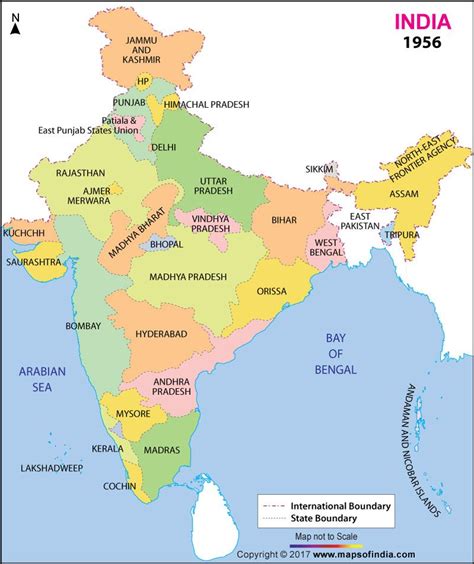 The States Of India How Were They Born India Map States Of India