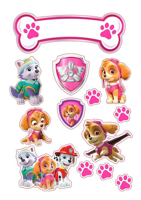 Pin De Ana Paula Em Topper De Bolo Aniversário Paw Patrol Decoração