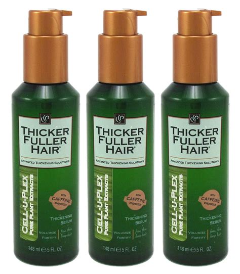 Buy Thicker Fuller Hair Instantly Thick Serum 5oz Cell U Plex 3 Pack