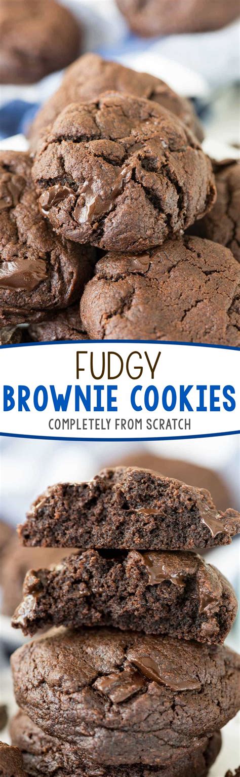 Fudgy Brownie Cookies Crazy For Crust