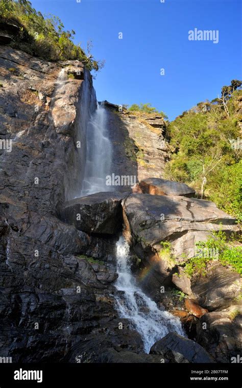 Sri Lanka Nuwara Eliya Lovers Leap Waterfall Stock Photo Alamy