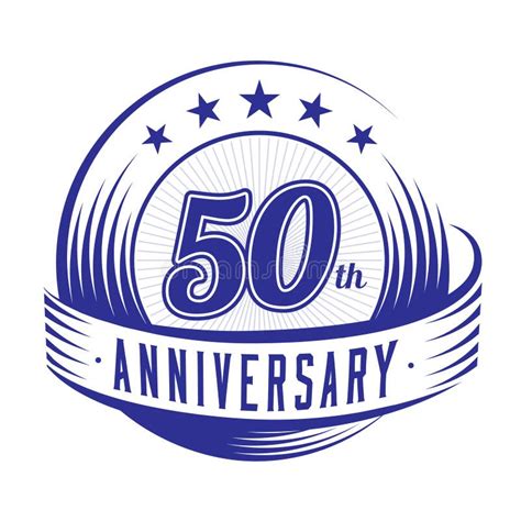 50 Years Anniversary Design Template 50th Anniversary Celebrating Logo