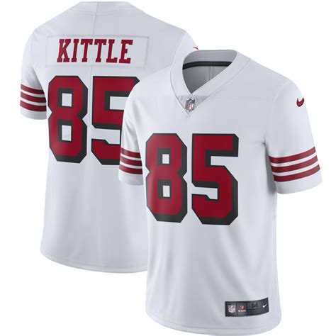 George Kittle 85 San Francisco 49ers White Color Rush Vapor Limited Jersey