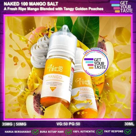 Jual Liquid Naked 100 Mango Salt Nic 30ML Saltnic By Naked USA Di Lapak