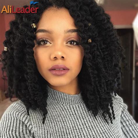 75G Pretwisted Crochet Hair Braid Extension Hairstyles Sexy Short Kinky