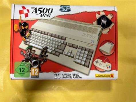 A500 Mini Retro Console 25 Classic Amiga Games Included Used