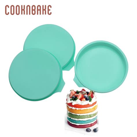 Cooknbake Round Cake Mould Silicone Mold For Small Cake Decorating