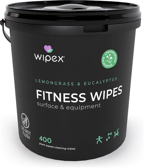 Wipex Gym Wipes Fitness Equipment Wipes Plant Based Cloth