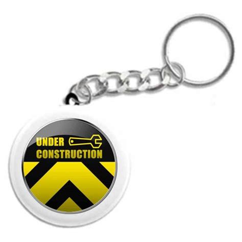 Under Construction Key Chain Recovery Keychains Key Fobs And Fun 12