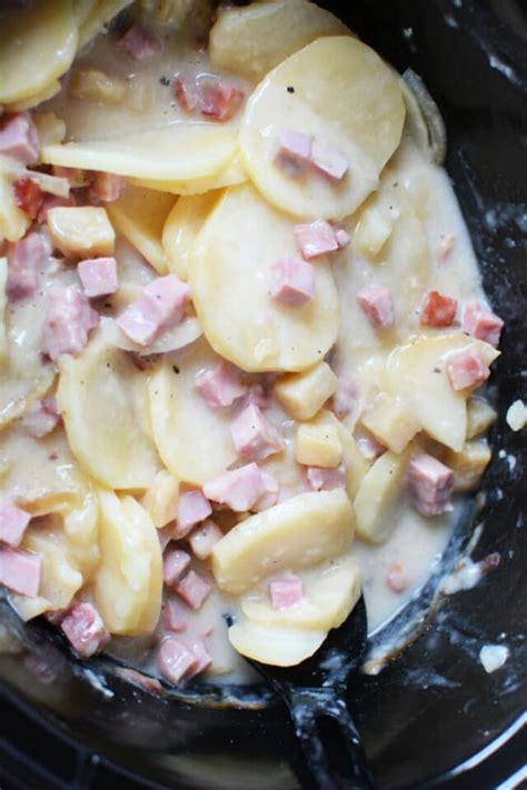 Crockpot Ham And Potatoes Slow Cooker Leftover Ham Recipe