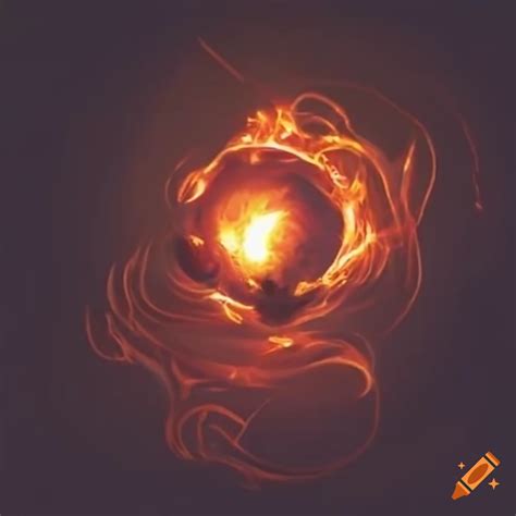 Image of a fire orb spell on Craiyon