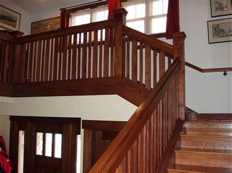 Craftsman Stair Railings Red Oak Craftsman Style Stairway Craftsman