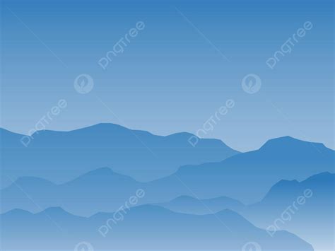 Background Ilustrasi Gunung Biru Gradien Dan Langit Biru Seni Latar