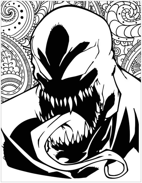 Venom Coloring Pages Printable Coloring Pages For Boys