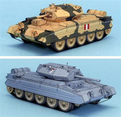 Papermau Ww2`s British Tank Crusader Mkiii Paper Model By Lazy Life