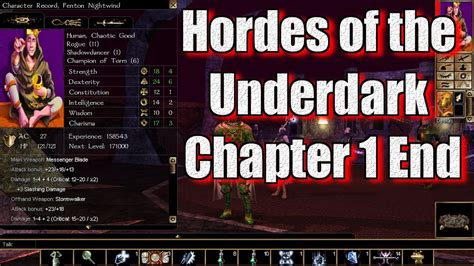 Neverwinter Nights Enhanced Edition Hordes Of The Underdark Chapter 1