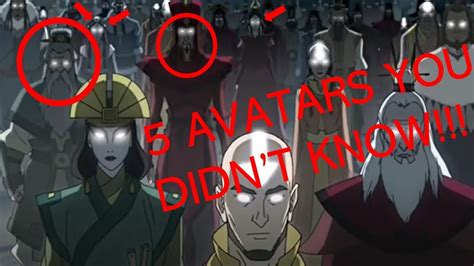 Avatar The Last Airbender 5 Avatars You Didnt Know Explained Youtube