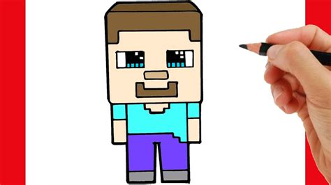 Como Dibujar A Steve De Minecraft Como Dibujar Minecraft Youtube