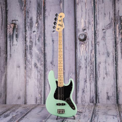 fender american performer series jazz bass maple satin surf green for sale replay guitar