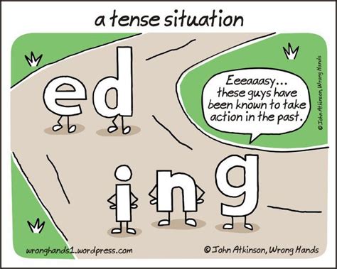 Fun Cartoon For English Teachers “a Tense Situation” Classroom Ideas