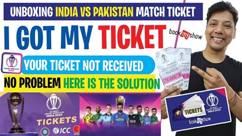 Unboxing India Vs Pakistan Cricket Match Ticket Icc Cricket World Cup