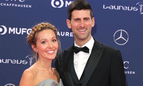 Novak Djokovic Jelena Novak Djokovic And Wife Jelena Ristic Wrap Up