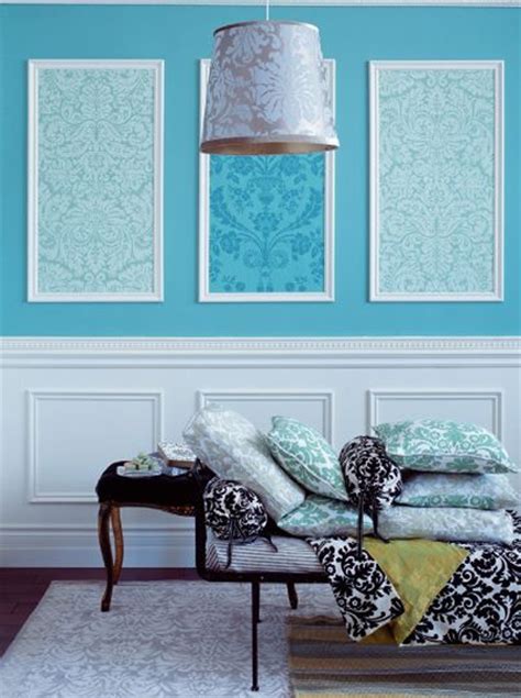 Home Dzine Home Decor Decorate Bare Walls With Framed Wallpaper Panels