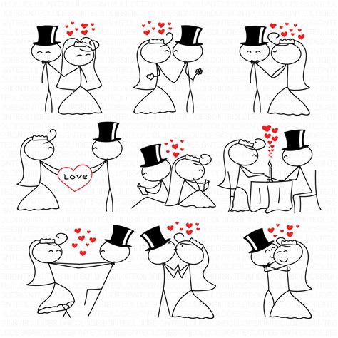 Stick Figure Wedding Clipart Clip Art Stick People Wedding Clipart