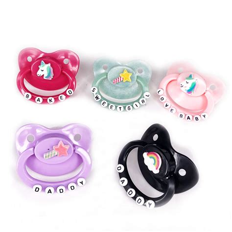 Buy TEN NIGHT Adult Baby Pacifier ABDL Silicone Dummy Nipple Cute
