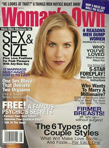 WOMAN S OWN Magazine Christina Applegate Jennifer Aniston Marriage Must Haves EBay