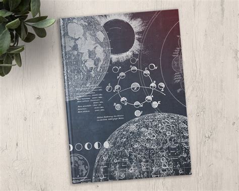 Vintage Astronomy Moon Journal And Science Journal A Etsy
