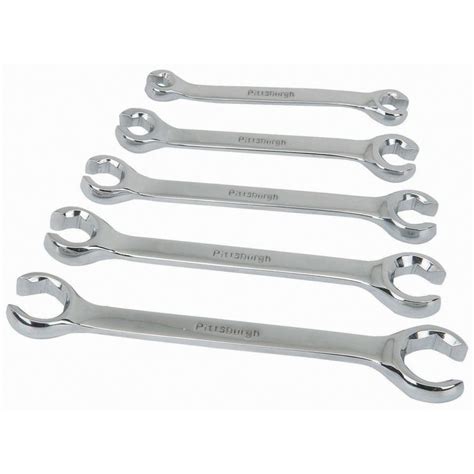 Double End Sae Flare Nut Wrench Set 5 Piece Wrench Set Flare Nut