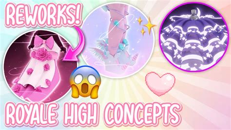 DRAGGING TRAIN ROSE SKIRTS CHICKEN HEELS REWORKS IDEAS Royale High New Concepts Ideas