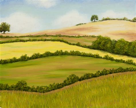 English Countryside In The Summer Painting By Rebecca Prough Pixels