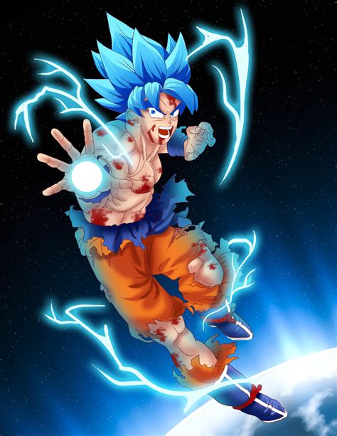 Goku super saiyajin modo dios de la destrucción … imagenes de goku fase 10000 para colorear dibujos de goku: Goku gratis
