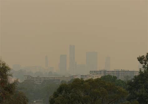 The haze was so thick in some areas that it was 11 times more severe than the level considered the smoke here in sydney is extremely bad today; Bushfires blanket Sydney in smoke and ash