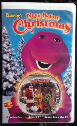 Opening And Closing To Barneys Night Before Christmas 1999 Vhs From