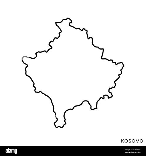 Kosovo Political Map Vector Photo Free Trial Bigstock