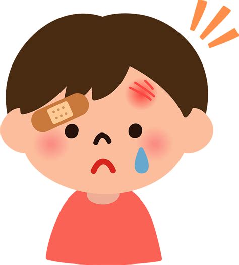 Little Boy Is Injured Clipart Free Download Transparent Png Creazilla