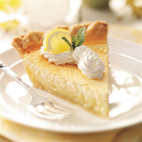The custard has just the right amount of sweetness to complement the eggy flavor beautifully. Mom's Lemon Custard Pie Recipe | Taste of Home