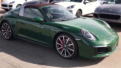 2017 Cpo Porsche 911 Targa 4s Paint To Sample Irish Green With Kirk 719