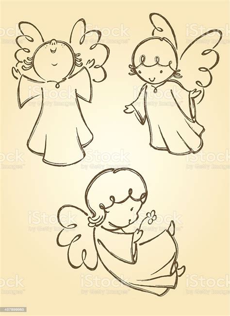 Variation Of Angel Poses Traced From My Hand Drawn Artwork Properly