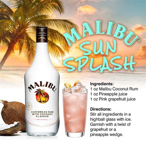 Malibu is that easy going rum drink that mixes with every other drink for that special taste. Coconut Malibu Rum Recipes : Coconut Rum Punch A Night Owl ...
