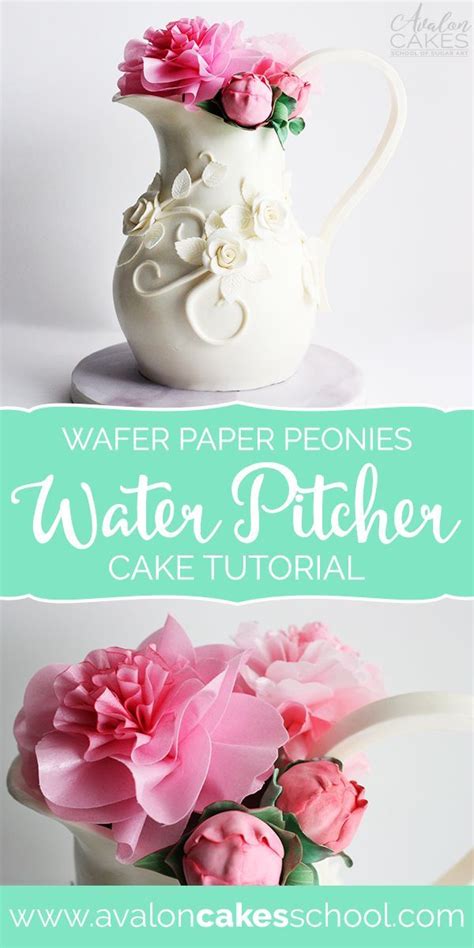 Learn How To Make This Porcelain Water Pitcher Cake Anddd Wafer Paper