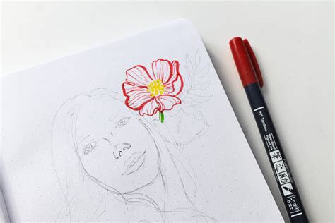 © © all rights reserved. 5 Tips for Drawing with Brush Pens - Tombow USA Blog