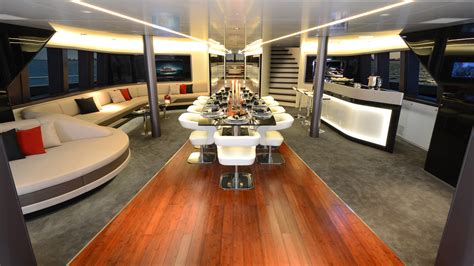 Porsche Design Catamaran Royal Falcon One Interior — Yacht Charter