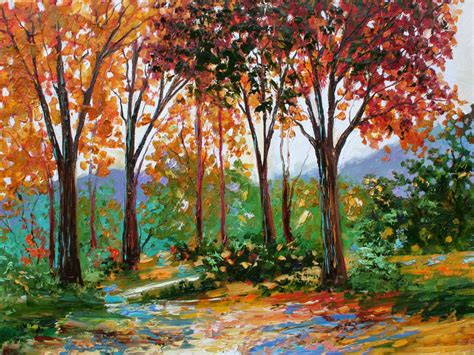 Wallpapers Autumn Oil Paintings Autumn Painting Painting Abstract