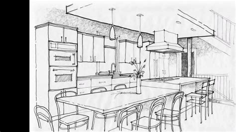 Kitchen Interior Design Autocad Drawings Youtube