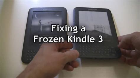 Fixing A Frozen Kindle 3 This Shows How To Fix One Type Of Frozen