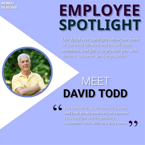 Employee Spotlight Template Postermywall